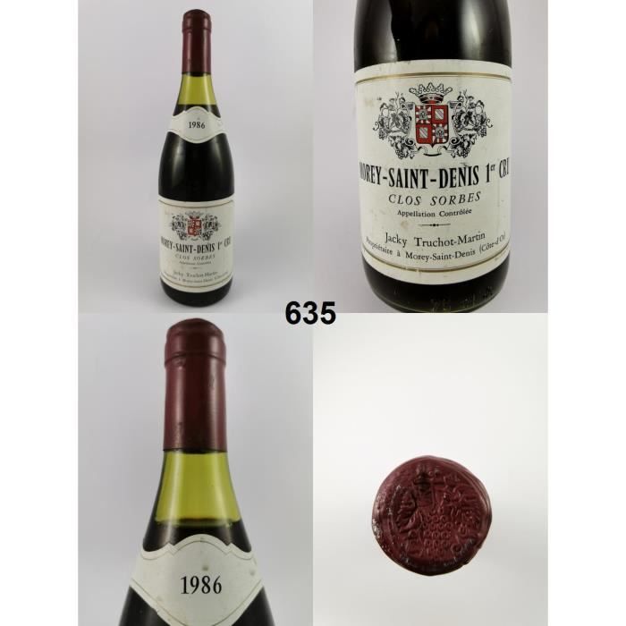 Morey-Saint-Denis - Clos des Sorbes - Truchot 1986 - N° : 635, Morey-Saint-Denis, Rouge