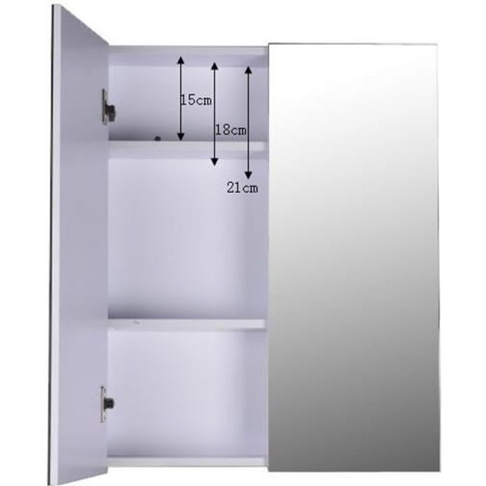 Armoire miroirs Vérona blanche