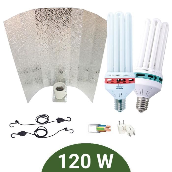 Kit lampe 120W CFL Agrolite Croissance + Floraison + Stucco