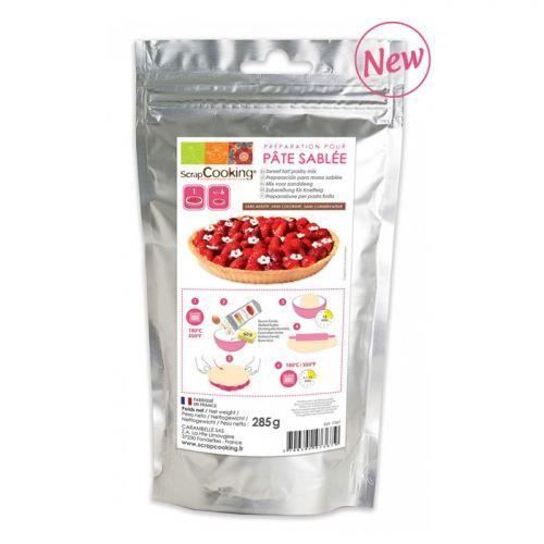 Sachet de 285 g préparation de pâte sablée pour réussir en un tour de main et en moins de 5 minutes une pâte sablée pour vos