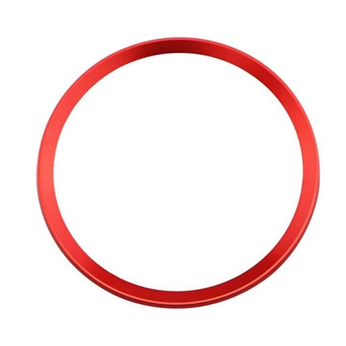 Red -Couvercle de moyeu de volant de voiture, autocollant décoratif, accessoires pour Audi A1 A3 S3 A4 A5 S5 A7 Q3 Q5 TT