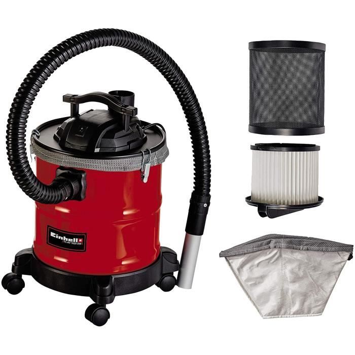 Einhell 2351665 TC-AV 1620 DW Aspirateur à cendres, Noir/Rouge