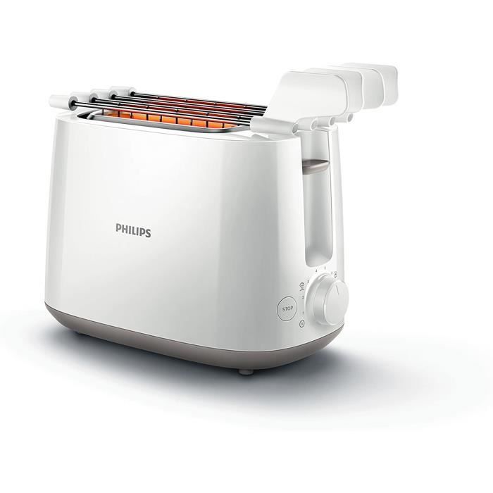 Philips Daily Collection HD2583/00 Grille-Pain - Grilles-Pain (Blanc)