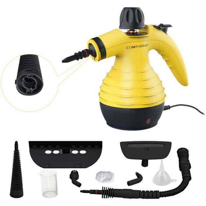 NETTOYEUR VAPEUR Nettoyeur a Vapeur a Main Multifontion Portatile Ecologique pour Canapé, Tapis, Tissus, Vitre, Matelas, 24