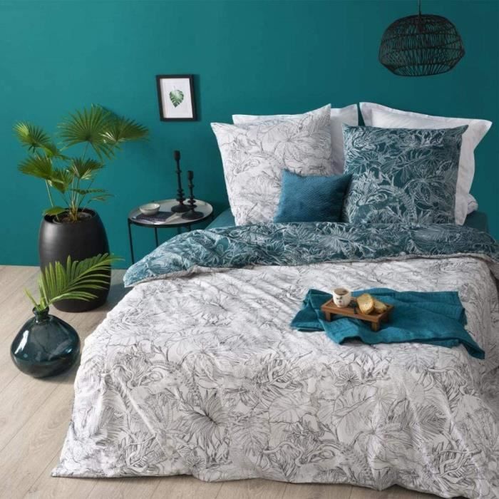 HOUSSE DE COUETTE ET TAIES phera Parure de lit en Coton Jungle 260 x 240 cm22