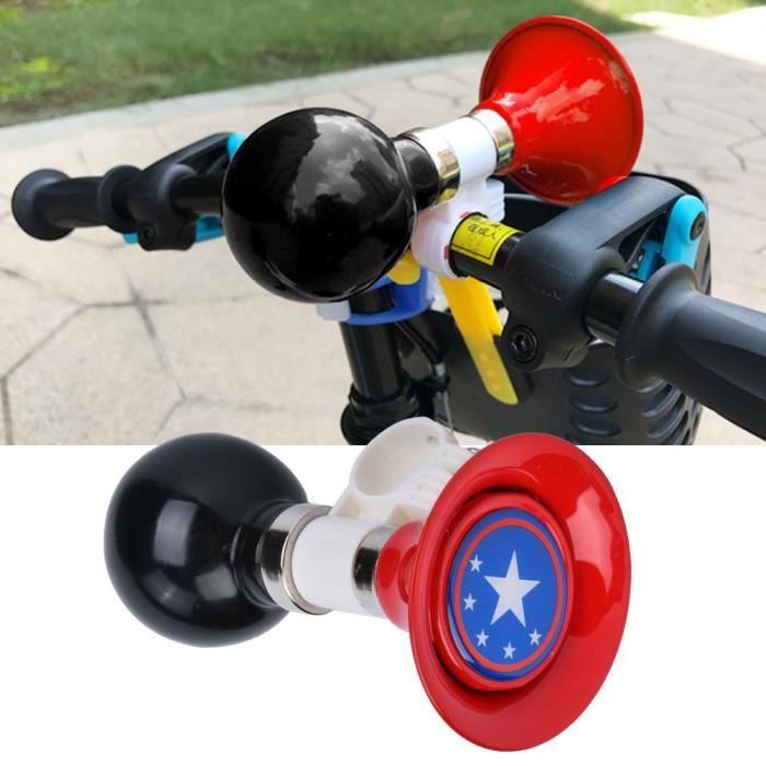 Cikonielf Klaxon de vélo pour garçons Cloche d'avertissement de klaxon de vélo pour enfants en caoutchouc métallique pour