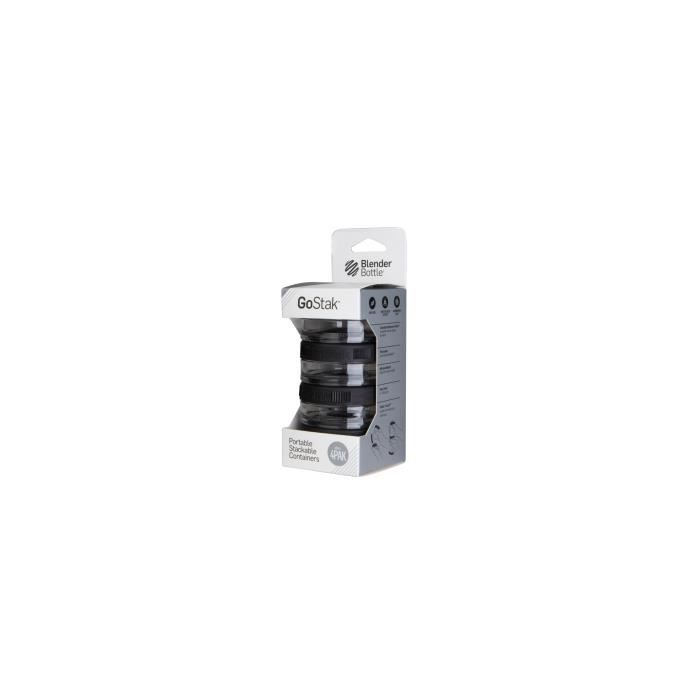 Blender Bottle GoStak Boîte 4x 40ml Boîtes Noir