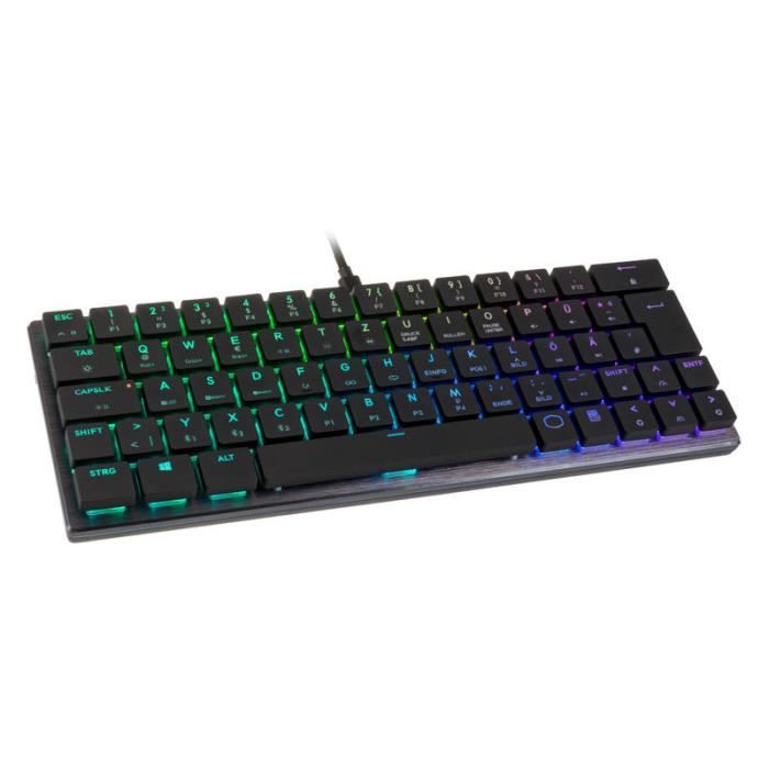 Cooler Master SK621 Low Profile Mini Gaming Tastatur, RGB, MX-Re 0,000000 Noir