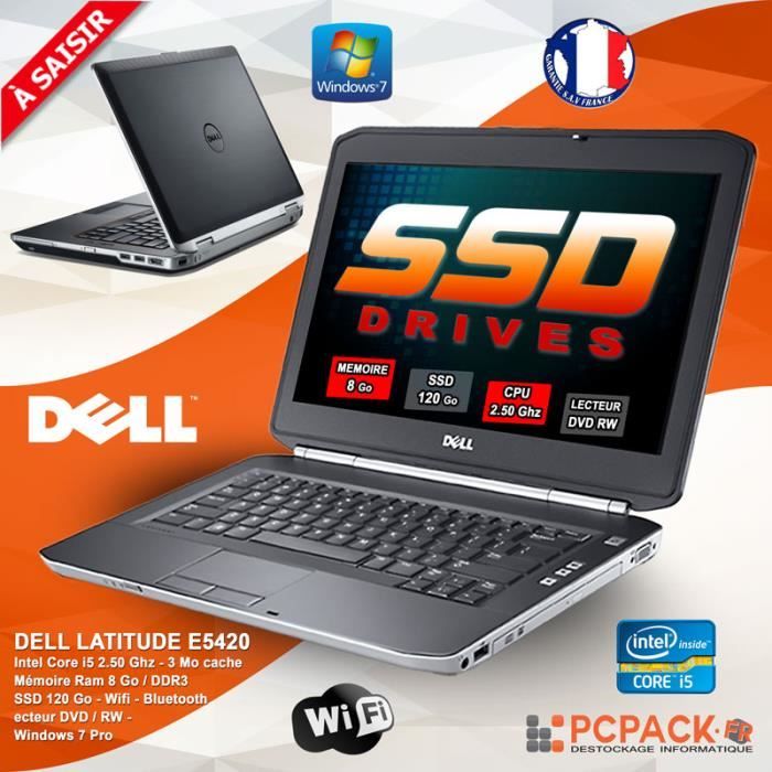 DELL LATITUDE E5420 CORE I5 2520M 8GO 120SSD