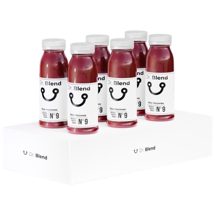 Dr. Blend - Red Machine Nº9 - Jus de Légumes Frais - Betterave Panais Gingembre - 6x250ml
