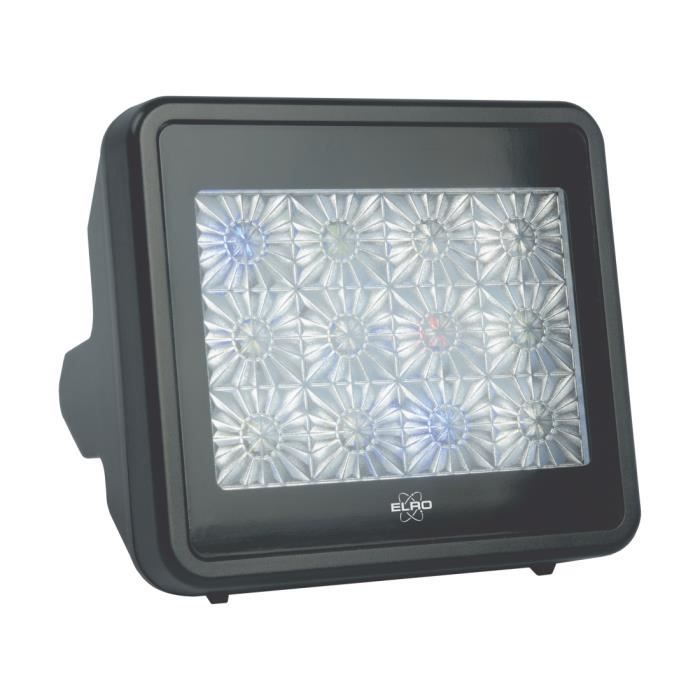 ELRO ADTV4 TV Simulateur Anti - effraction et antivol avec éclairage LED - Comprend une Minuterie