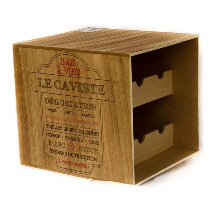 Cave à vin en bois - 6 Bouteilles - Le caviste