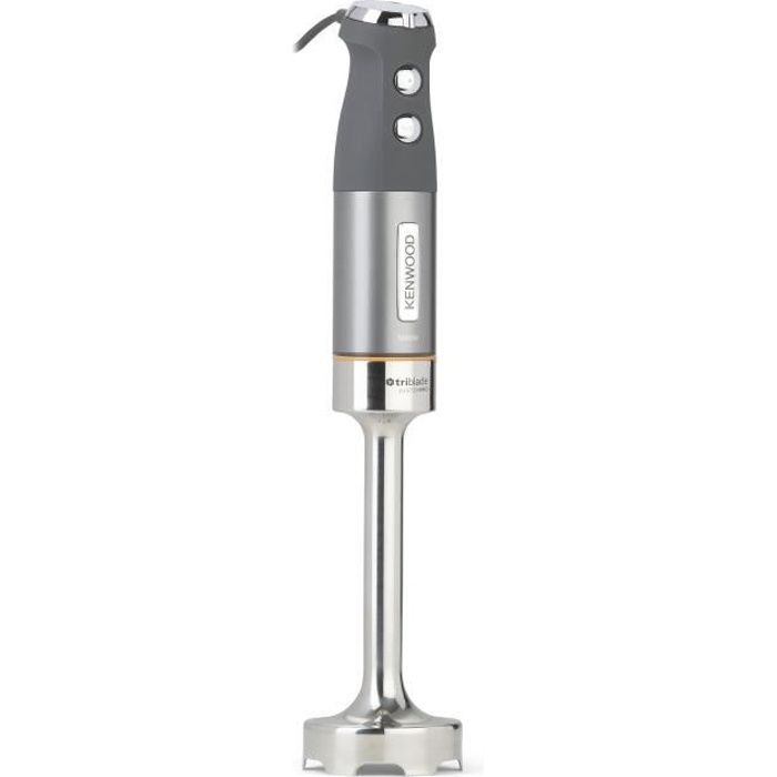 KENWOOD HDM800SI Mixeur plongeant Triblade System Pro - 1000 W - Gris/Orange
