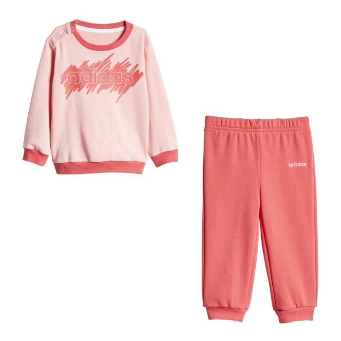 Survêtement Adidas Linear French Terry rose bebe