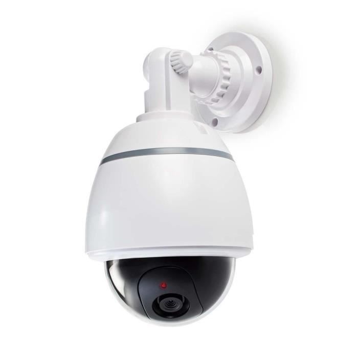 NEDIS Caméra de sécurité factice extérieur - Dôme - IP44 - Blanc