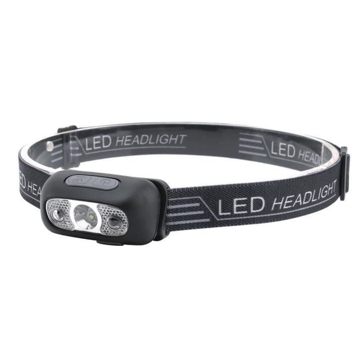 Rechargeable USB LED Lampe frontale Capteur de mouvement induction lampe phare