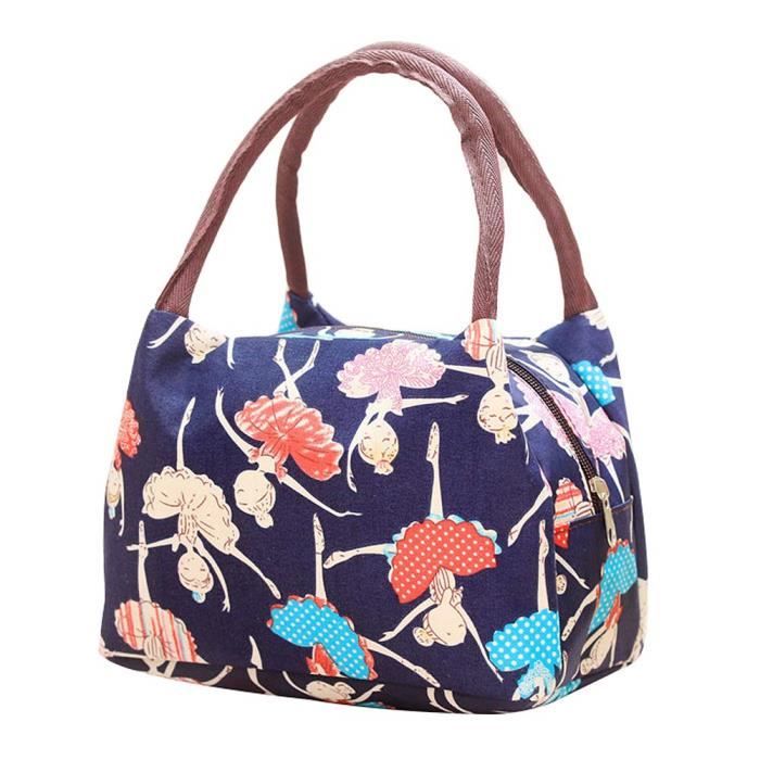 Sac Transport Repas Lunch Bag Grande Capacité Sac à Déjeuner Multi-Usages pour Ecole Barbecue Camping Pique-Nique
