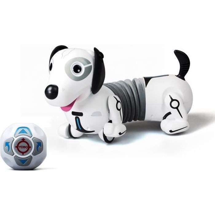 SILVERLIT Ycoo - Robo Dackel - Chien Extensible jusqu'à 40cm Télécommandé ou autonome - 5 ans et +