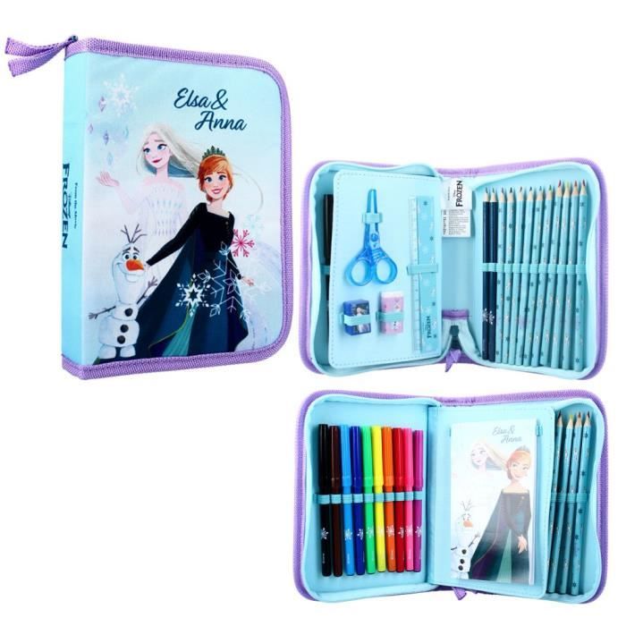 Étui à Crayons remplie | La Reine des Neiges | Disney Frozen | Enfants Trousse