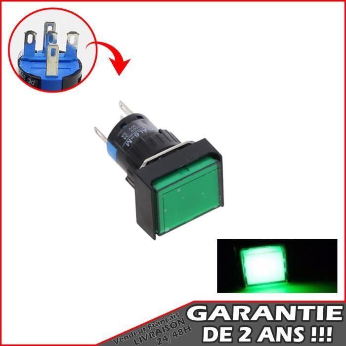 Heschen Interrupteur à Bouton-poussoir Rond De 16mm, Type