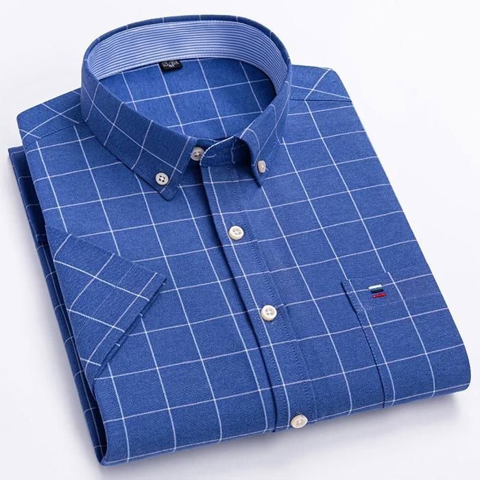 Chemise Homme Manches Courtes Chaps By Ralph Lauren - Taille XL - Vichy Multicolore Coton/polyester