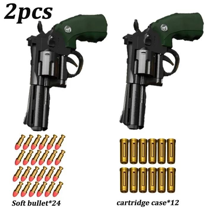 Pistolet à Balles Souples De Grande Taille Pour Enfants, B/o, Jouet Avec Son, Mousse électrique