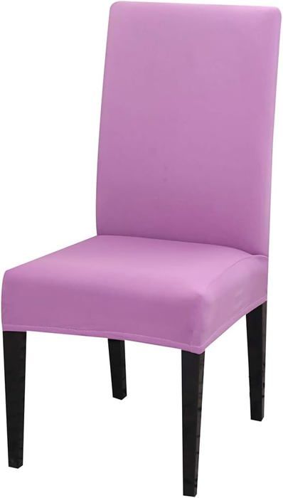 Lot De 2 Housses De Chaise De Salle à Manger En Plastique Avec Dossiers Transparent