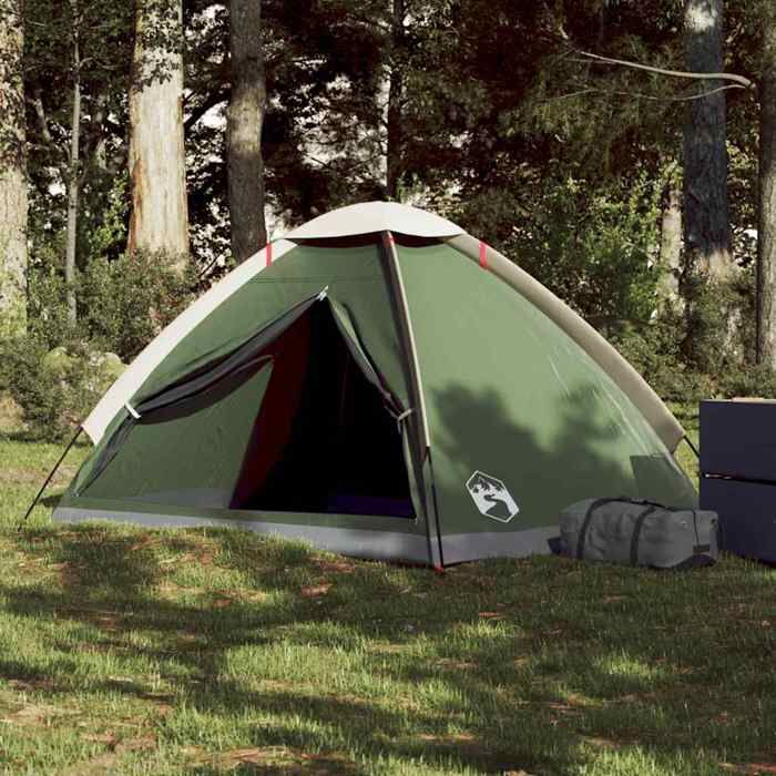 Tente Dôme 2 Places VidaXL - Imperméable, Résistante Au Vent, Sac De Transport Inclus - Idéale Camping Et Jardin