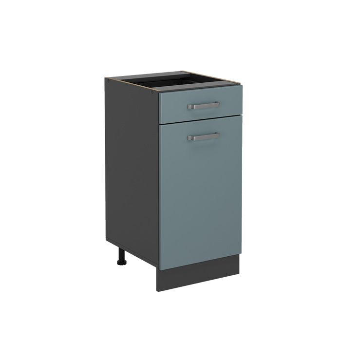 Meuble cuisine R-Line 40cm sans PT Bleu-gris/Anthracite Vicco 41055
