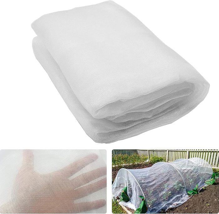 Filet Anti-Insectes 2x5m - Protection Potager Maille Fine - Polyéthylène Résistant UV
