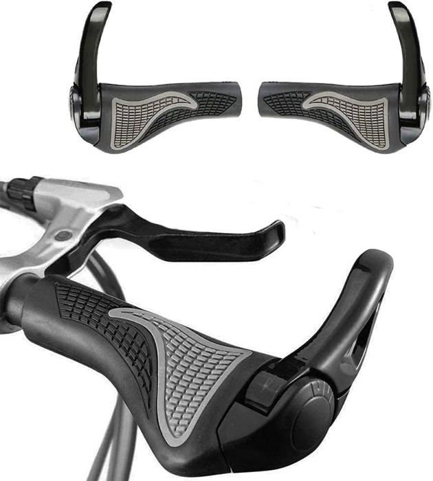 Poignées Pour Vélo Poignées De Guidon Vélo CarbonEnmy - Caoutchouc TPR Antidérapant - Pour VTT Et Vélo Route 22mm Poignées Guidon Confort