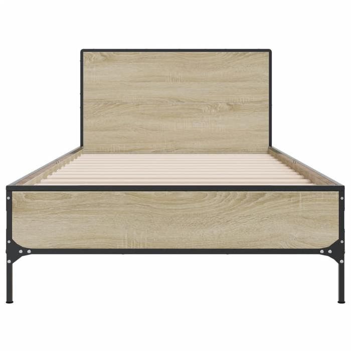 Cadre de lit adulte/Lit 1 personne - UU sans matelas chêne sonoma 90x190 cm 384