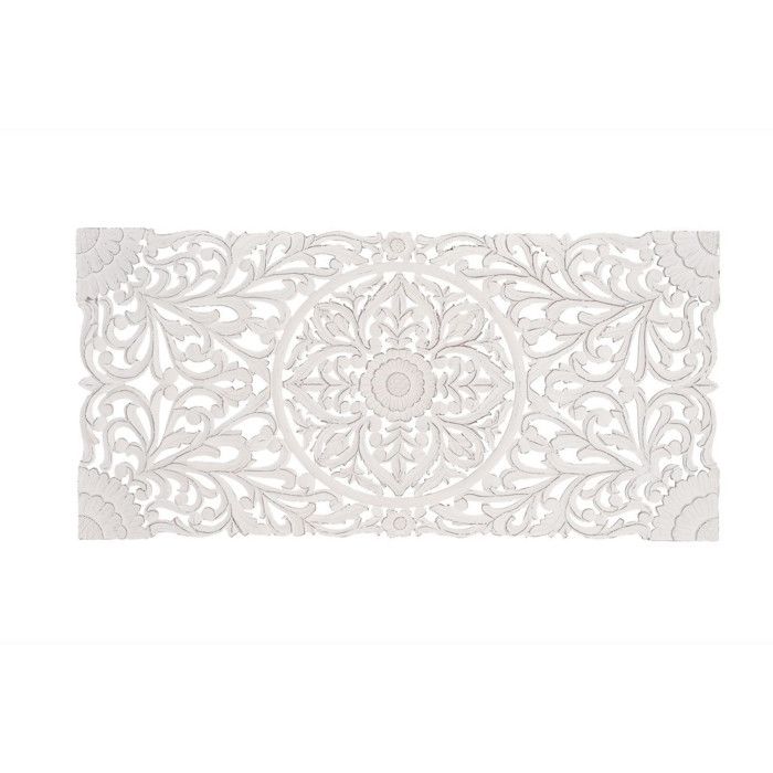 Tête de lit - Giner y Colomer - Sculptée à la main - Blanc vieilli - MDF