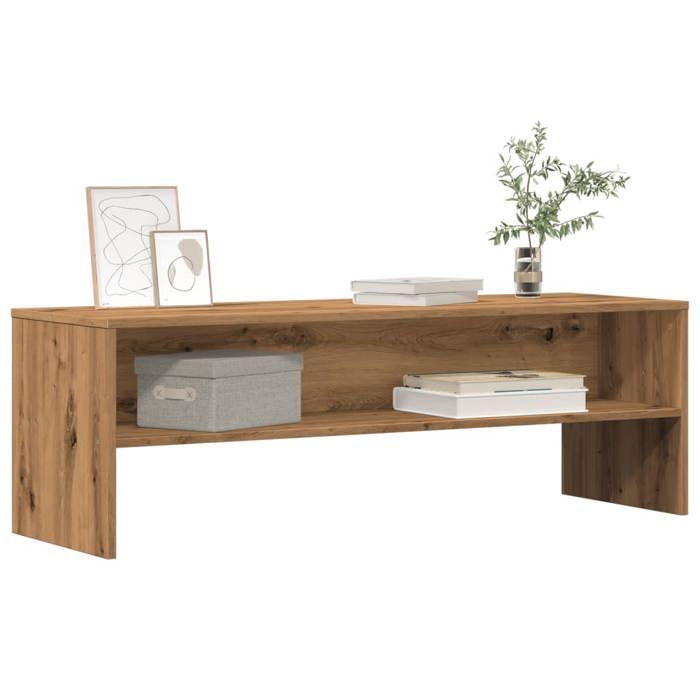 Meuble TV/Hi-Fi - mango - chêne artisanal 120x40x40 cm - bois dingénierie M1700