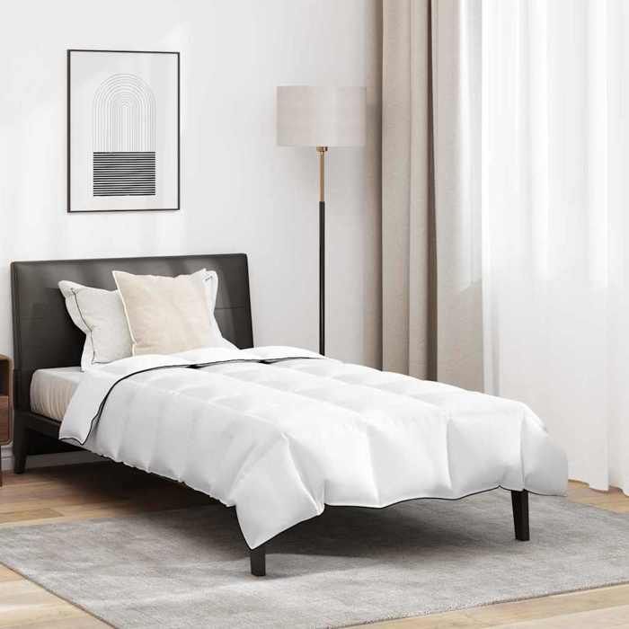 Ensemble de Duvet avec oreiller 2 pcs Blanc 140 x 220 cm Bas-Mothinessto6581