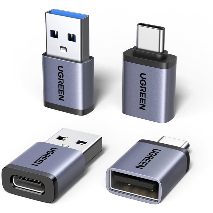 Adaptateur OTG 2-en-1 USB C + Micro USB Vers USB Femelle - Câble Universel Pour Clé USB, Disque Dur, Souris Sur Android Et PC