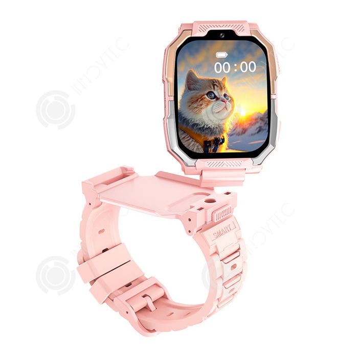 INN Montre connectée pour enfants Batterie 750 mAh Connectivité 4G Emplacement pour carte SIM amovible Suivi GPS Design unisexe - vue 2