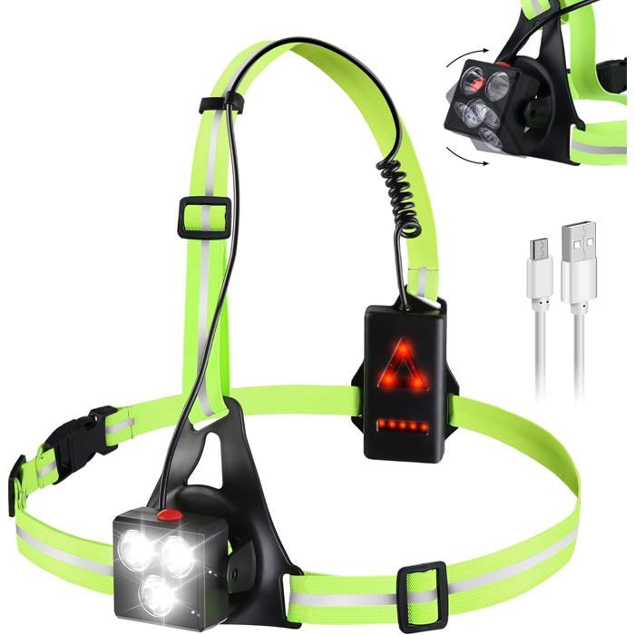 Lampe de Course à Pied - Eclairage de Poitrine pour Course