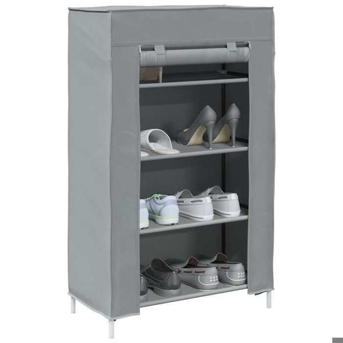 SALE 2026 Meuble à chaussures Gris - Meuble à chaussures gris 60 5x30x97cm tissu non tissé PRO871717603