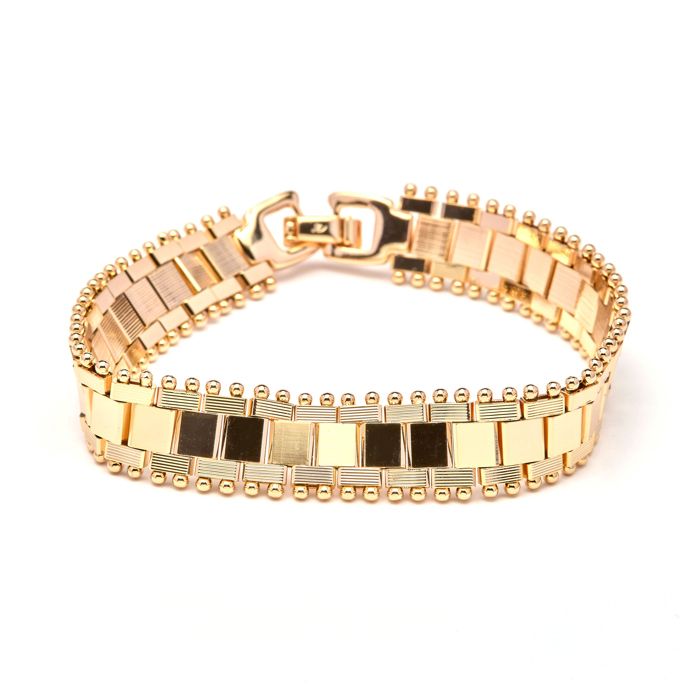Bracelet - LUXENTER - Tifei - Argent sterling 925 - Plaqué or jaune 18 carats - Gravé
