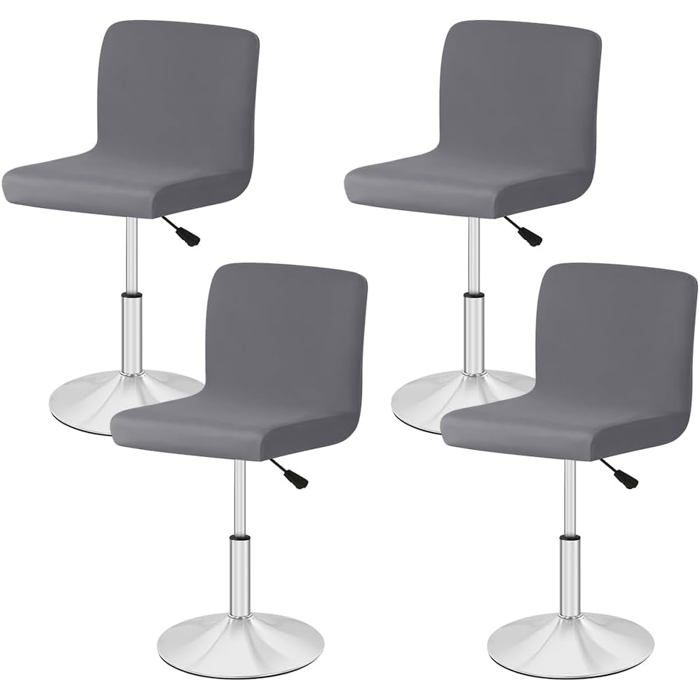 Lot de 4 housses pour chaises hautes housses pour chaises de salle à manger housses élastiques pour chaises pour tabourets de bar