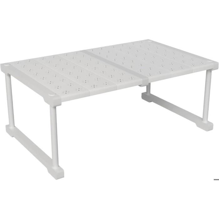 Étagère de séparation extensible pour penderie étagère de rangement télescopique réglable pour chambre salle de bain