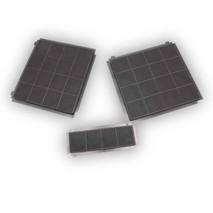 Kit filtres à charbon 330X300mm et 1 filtre 267X98mm Hotte AFFCAF203 AIRFORCE