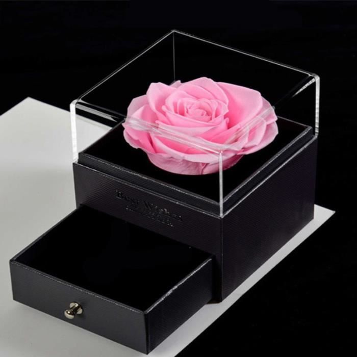Coffret Rose éternelle + Collier « Je T’aime » En 100 Langues – Cadeau Romantique Pour Elle – Saint-Valentin, Noël, Anniversaire - 5