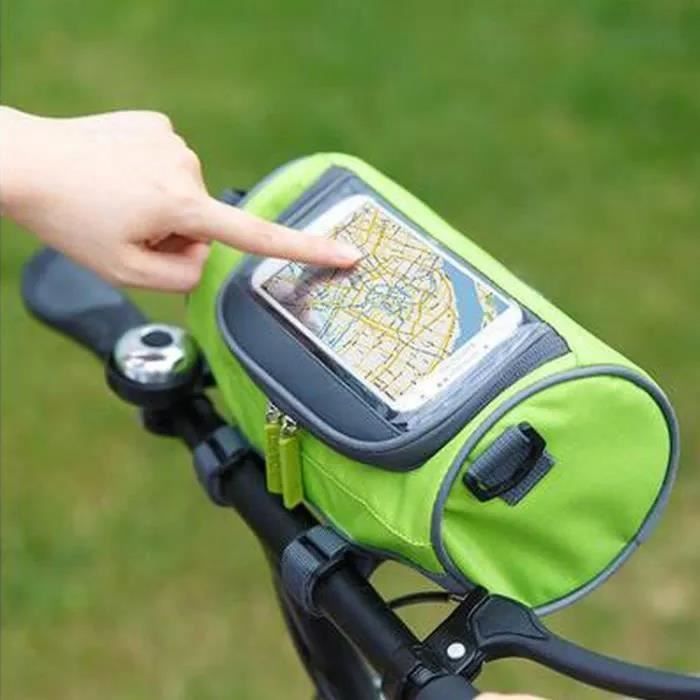 Sacoche Guidon Vélo Cadre Multifonctionnelle Sac Handlebar Bandoulière