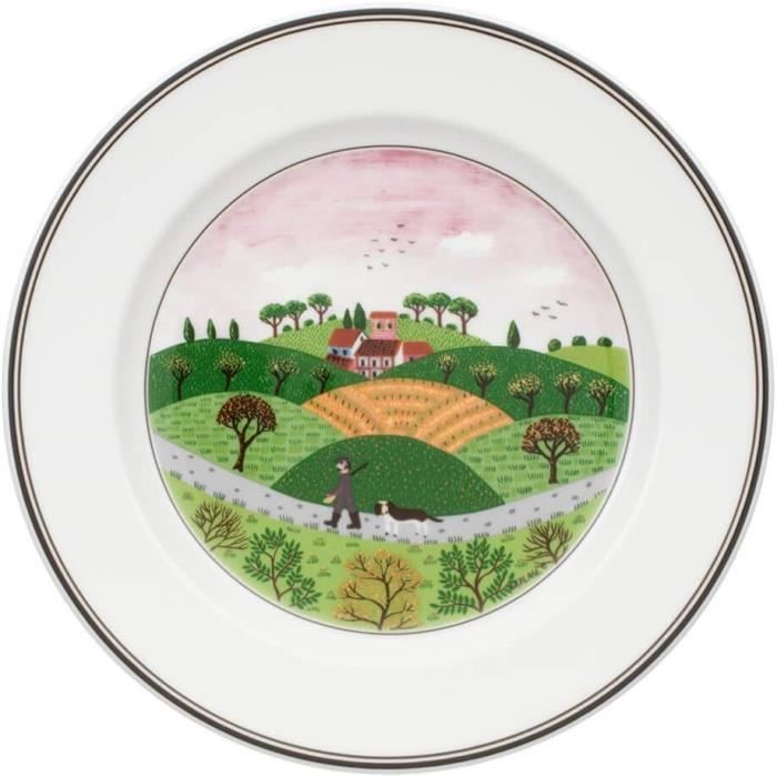 Assiette à Dessert Villeroy & Boch Amazonia Porcelaine 25.1cm - Décor Tropical