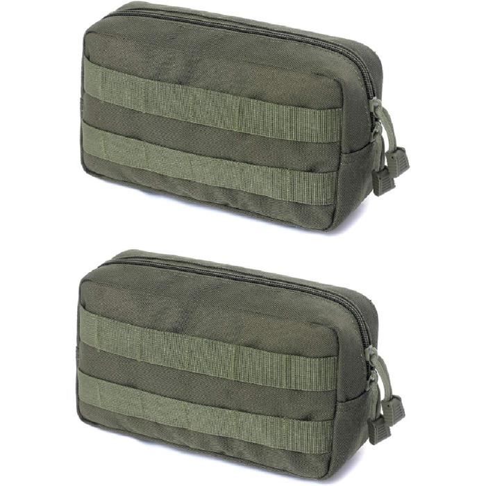 Sacoche Tactique MOLLE Noire, Petite Taille - Pochette Ceinture Multifonction EDC