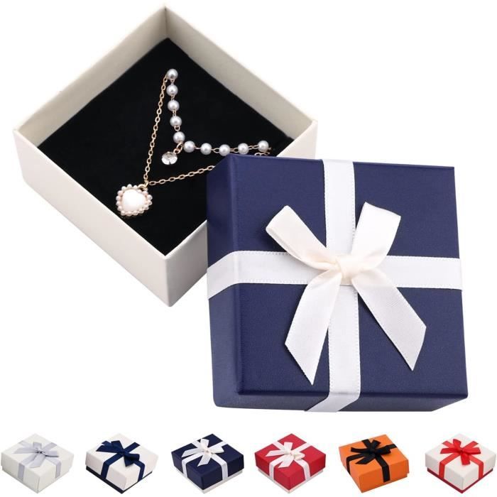 Boîtes cadeaux de bijoux avec couvercles, boîtes cadeaux de bijoux