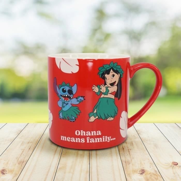 Mug Stitch rouge Ohana 310 ml Cdiscount Maison