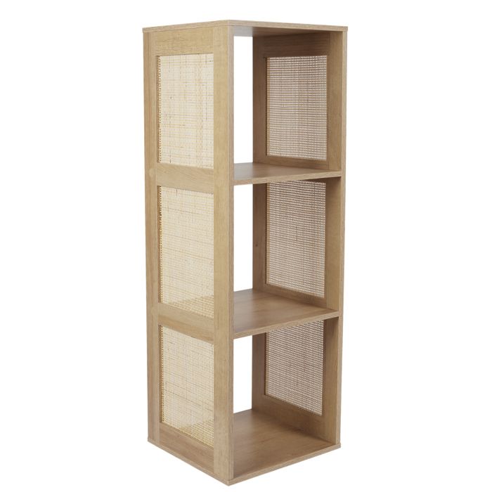 Etagere - Home Deco Factory - Bali - Modulable - 3 Cases - Marron